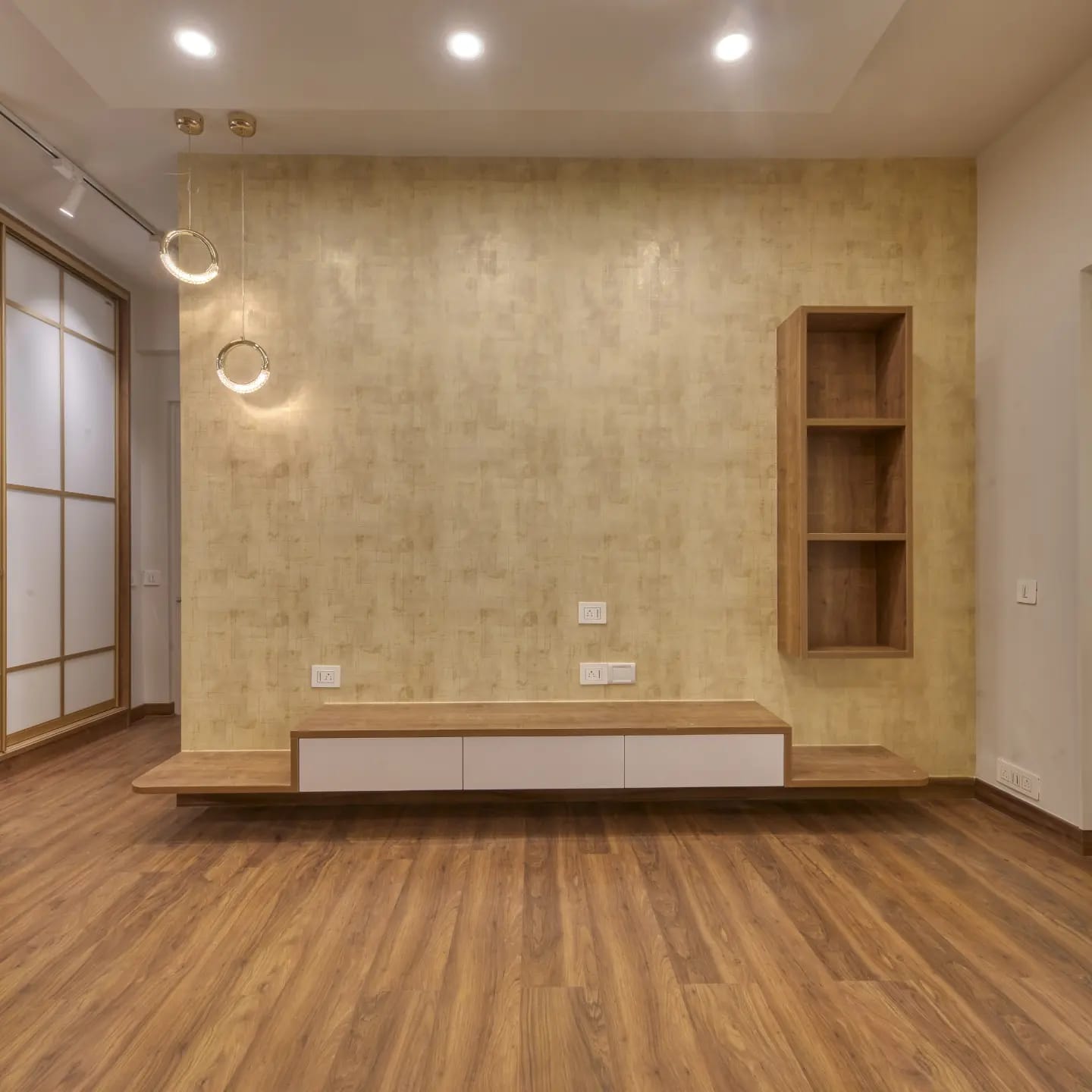 Initial unstyled interior space before bespoke execution